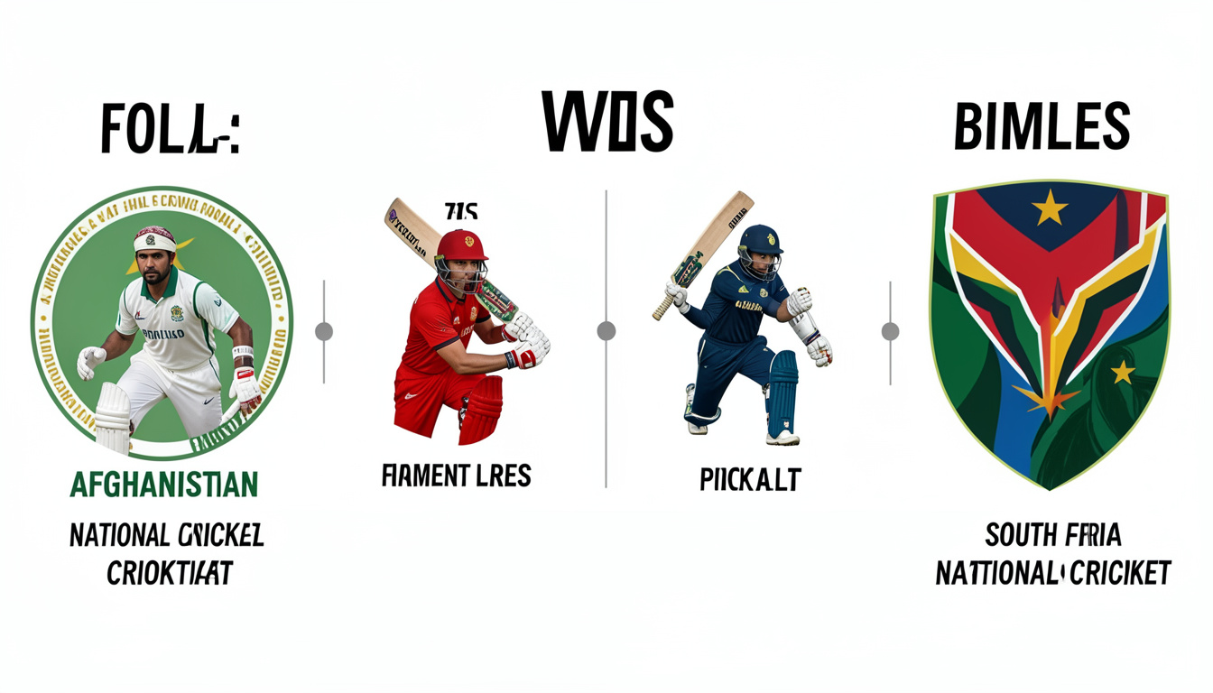afghanistan national cricket team vs south africa national cricket team timeline