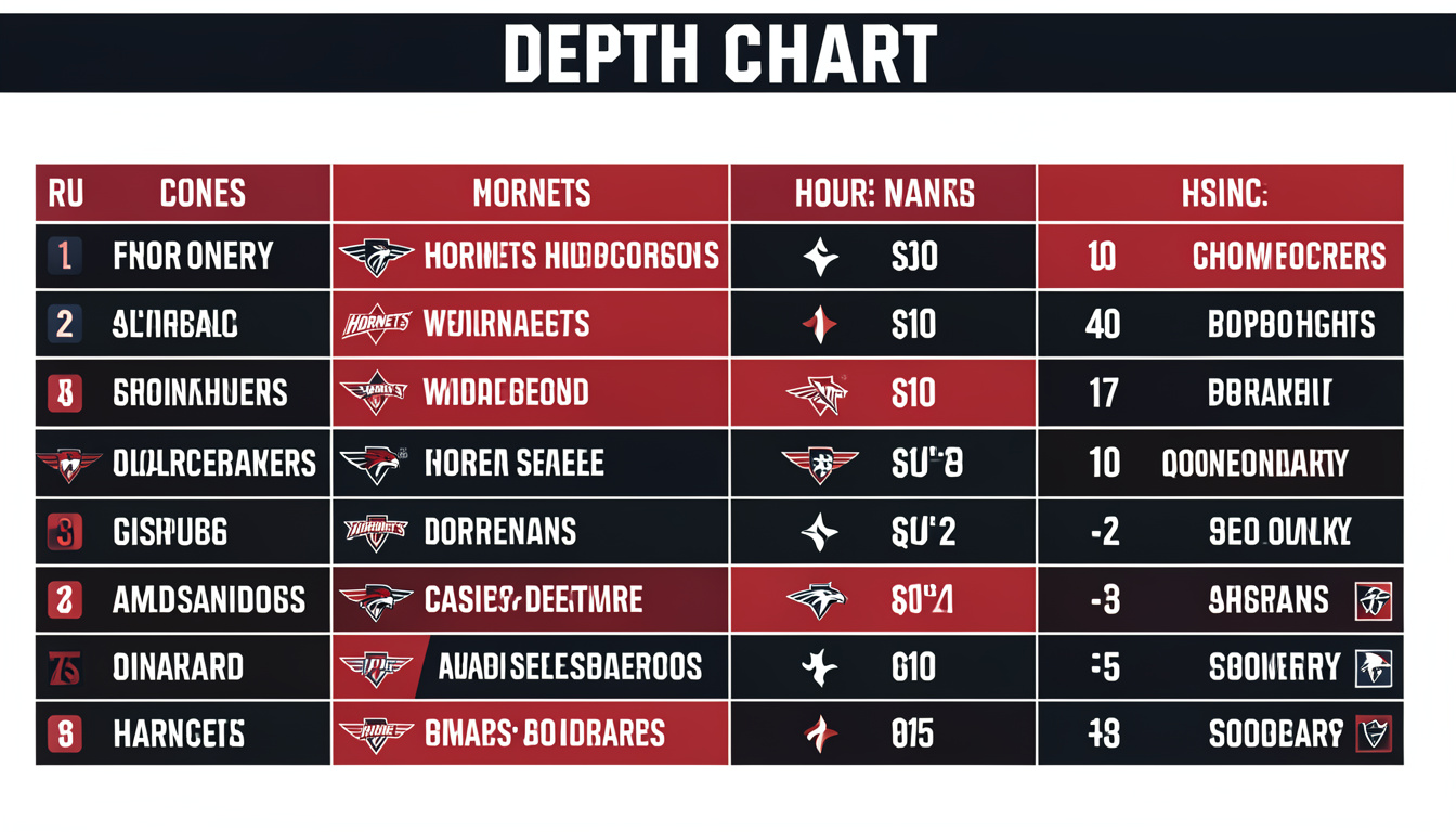 hornets depth chart